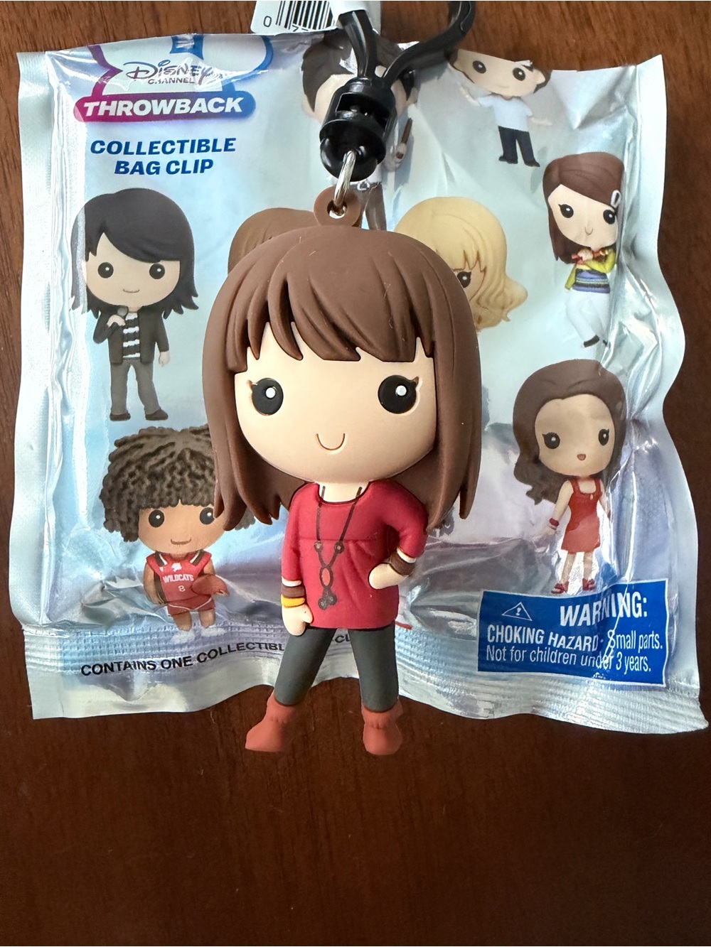 Disney Throwback Bag Clip Keychain - Brown Hair, Red Top